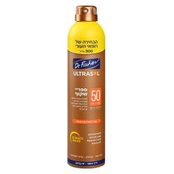 אולטרסול ספריי רציף שקוף מוגדל SPF50 | דר פישר