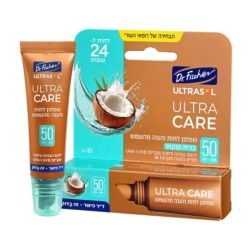 אולטרסול ULTRA CARE שפתון לחות והגנה מהשמש SPF50 קוקוס | ד"ר פישר