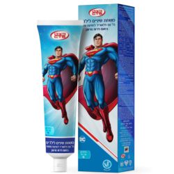 סופרמן משחת שיניים ג'ל עם פלואוריד לילדים לגילאי 2-6 | cts כצט