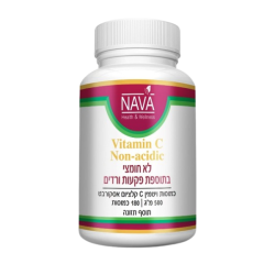 ויטמין סי 500 מ”ג לא חומצי בתוספת פקעות ורדים | נאוה