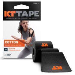 טייפ קינזיולוגי ORIGINAL - חתוך מראש מכותנה בצבע שחור